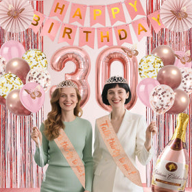 Juesly 40-inch number 30 balloon creates a bold focal point for photos.