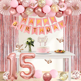 Juesly rose gold birthday candles add delicate glow