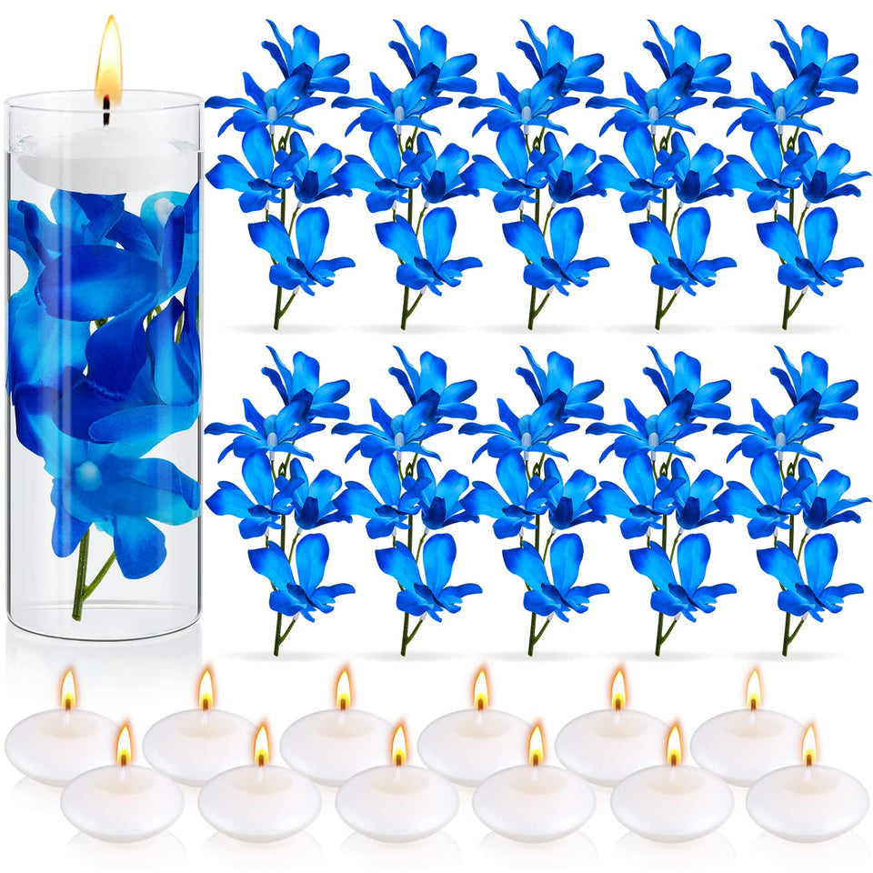 Juexica blue orchid centerpiece filler for romantic weddings and events