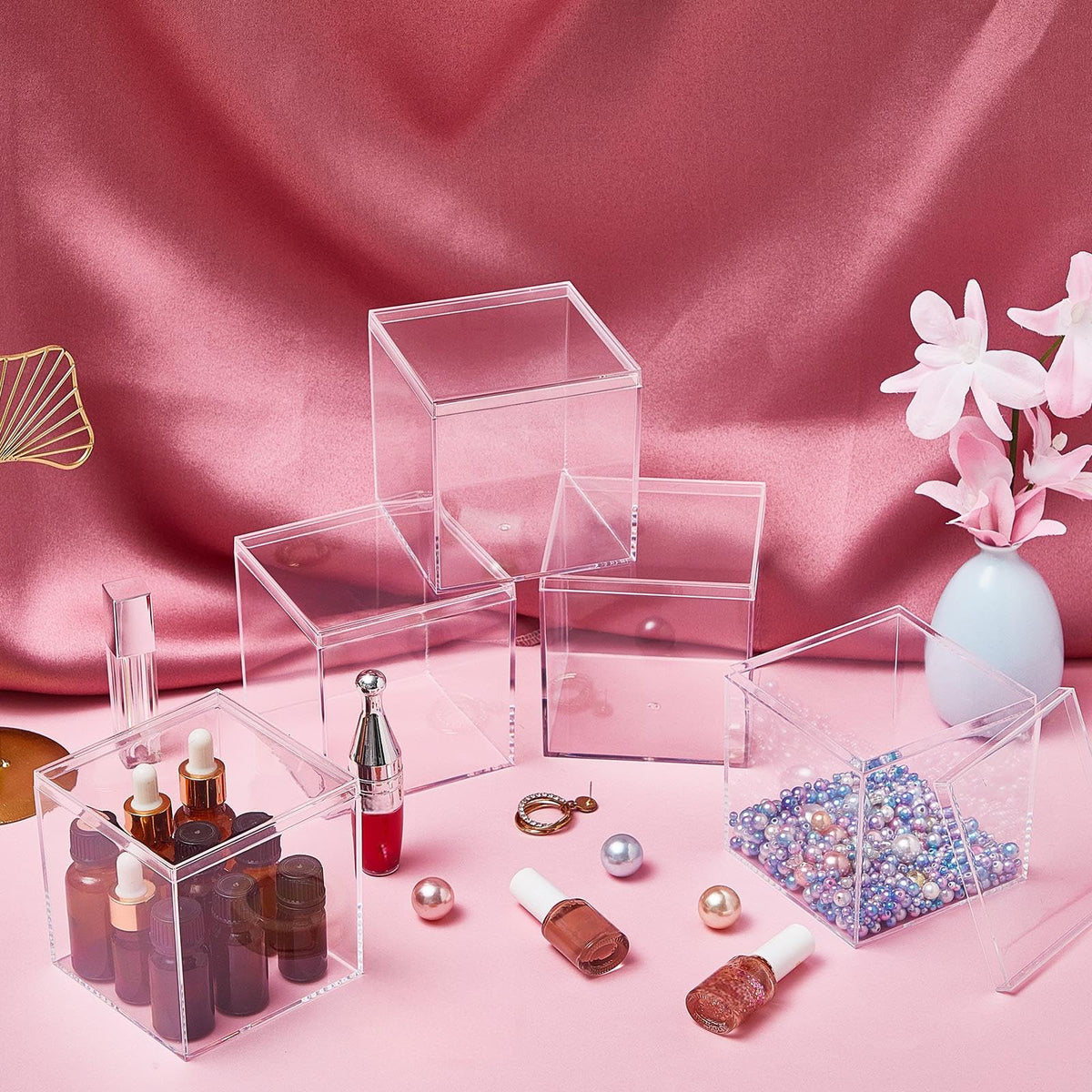 Juexica candy box clear container doubles as party favor display.