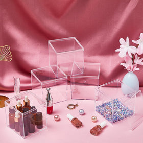 Juexica candy box clear container doubles as party favor display.