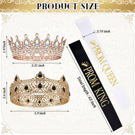 Juexica prom queen tiara with crystal accents for sparkling elegance.