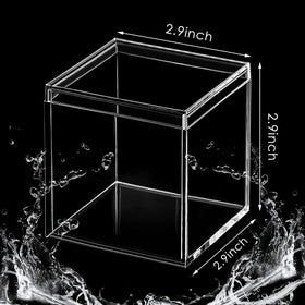 Juexica square display box offers quick item viewing without opening lids.