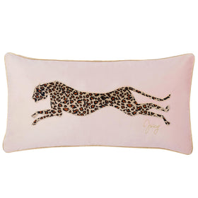 Juicy Couture pillow bottom zipper provides discreet closure for a seamless look