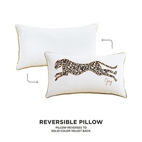 Juicy Couture velvet cover is removable with a bottom zipper for easy care