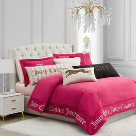 Juicy Couture velvet texture close-up shows soft nap and craftsmanship