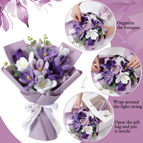 Juinte modern decor crochet bouquet offers durable, maintenance-free decoration.