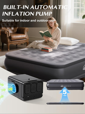 JUITOY Queen air mattress supports up to 770 pounds for versatile sleeping options.