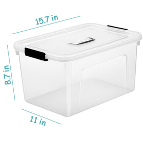 JUJIAJIA stackable design helps save space in garage or closet.