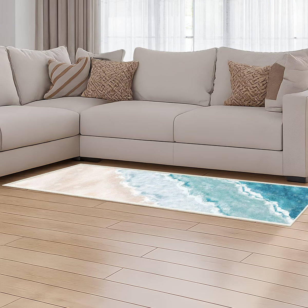 JUKAMO durable synthetic fibers resist wear in busy homes