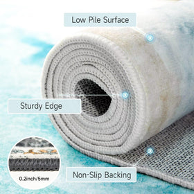 JUKAMO hallway runner ideal for entryways with anti-slip