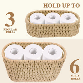 Jukercici standing toilet paper holder set keeps essentials at hand.