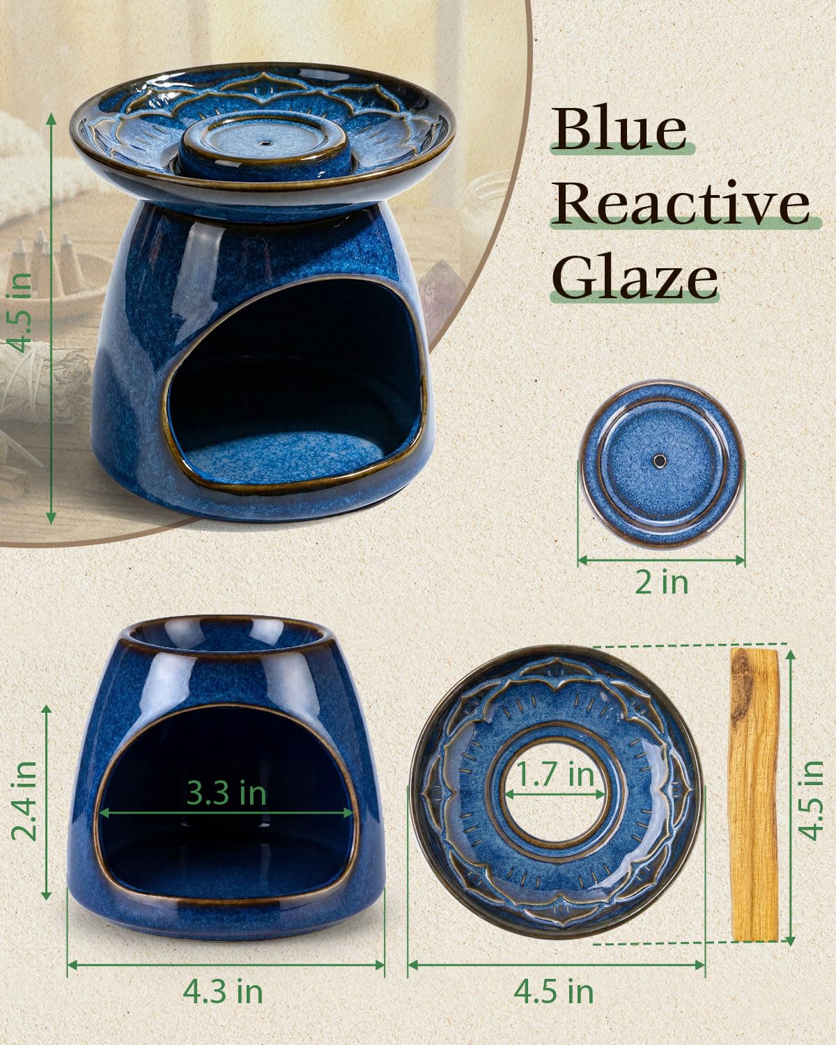 JUL WIND Detachable 3-Part Assembly allows easy cleaning and upkeep.
