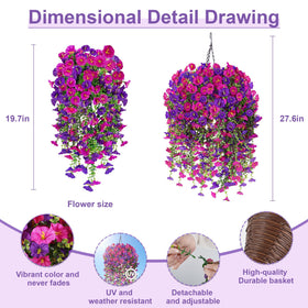 Julako UV resistant silk plants resist fading in sun and rain