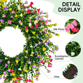 Julako weather-resistant wreath ideal for indoor or covered porch spaces.