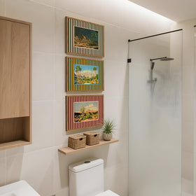Julaydi framed cactus landscape print boosts green focal points in spaces