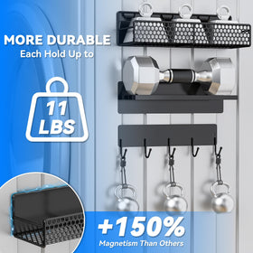 JulktLli magnetic towel rack for quick drying and tidy shelves.