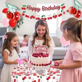 julyshy cherry dessert plates 7in perfect for sweets and photos