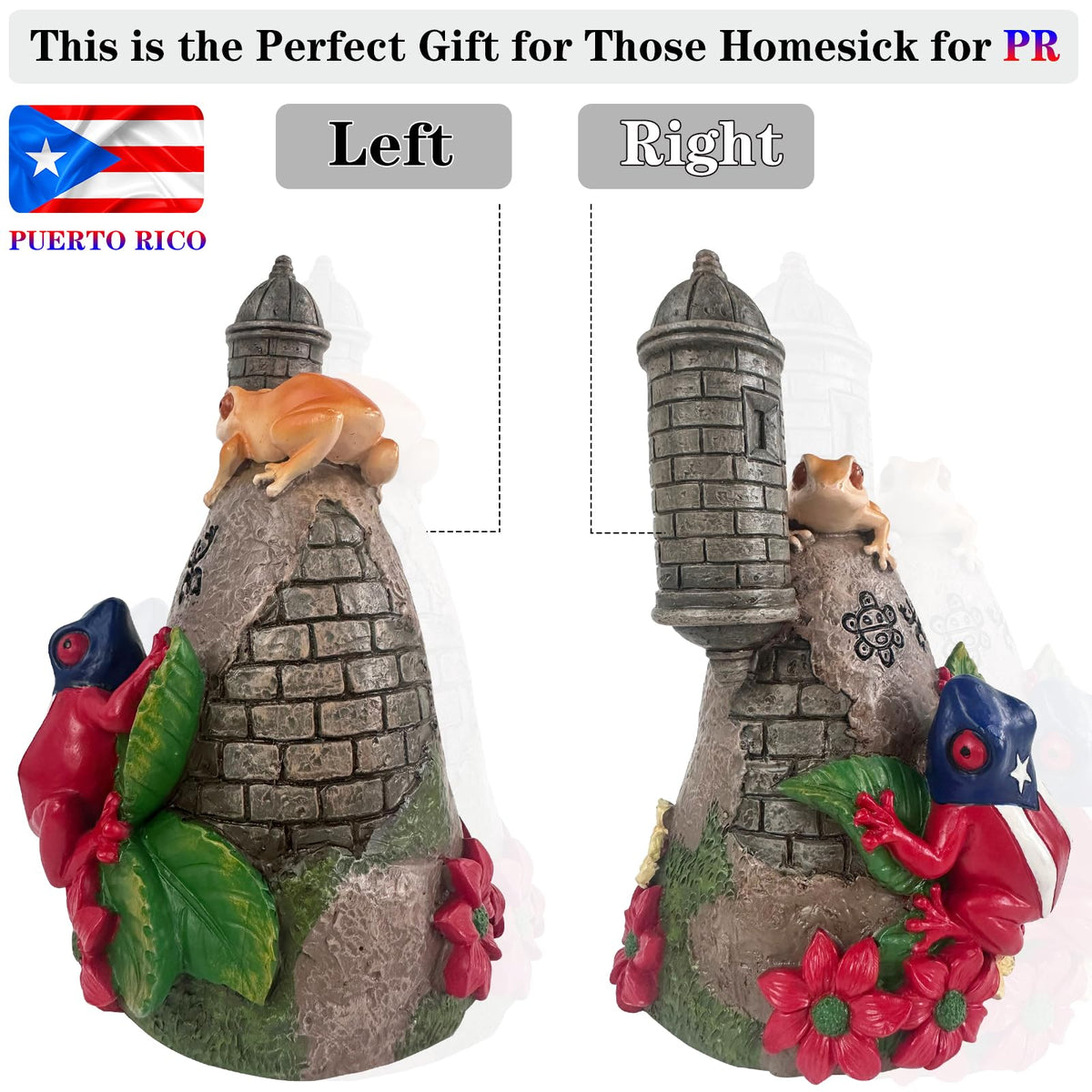 JULYSVE Boricua art featuring coqui and flag elements for decor