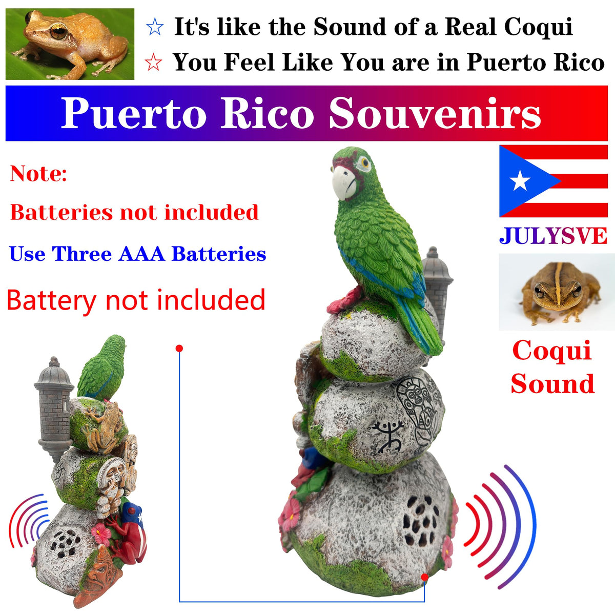 JULYSVE Old San Juan Garita Morro motif for shelf or desk decor.
