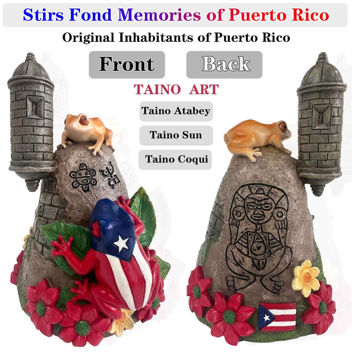 JULYSVE Taino sun symbol design adds Boricua heritage to any shelf