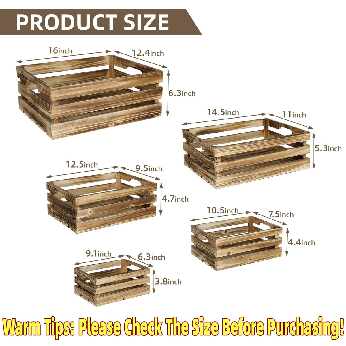 JUMBO HUMBLE front view of handled crates for easy transport.
