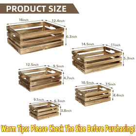 JUMBO HUMBLE front view of handled crates for easy transport.