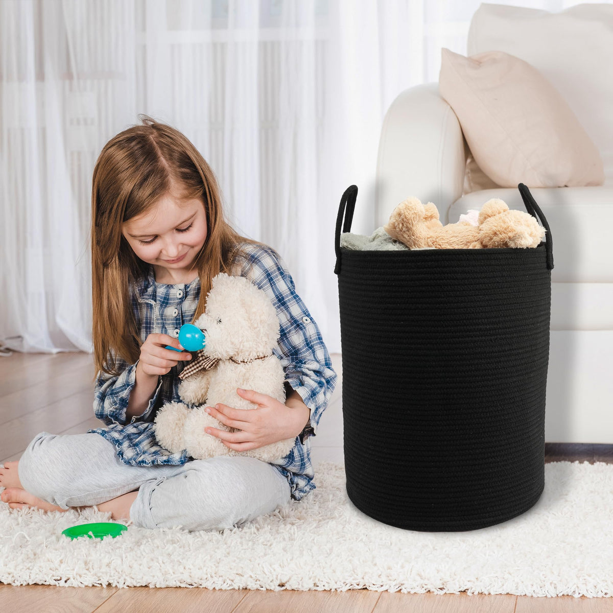 JUNBOLE easy to move across rooms thanks to lightweight rope and handles