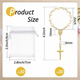 Junkin rosary with gold-plated crucifix for elegant decor