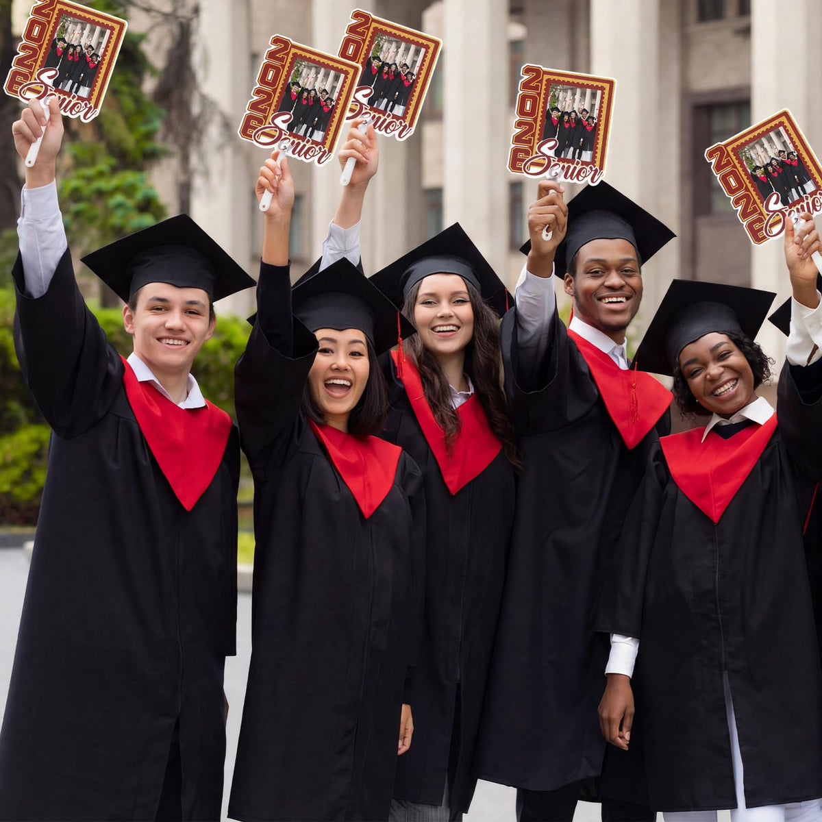 Junkin graduation fans 7x8 inch surface area accommodates large photos