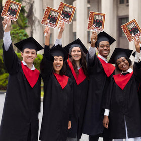 Junkin graduation fans 7x8 inch surface area accommodates large photos
