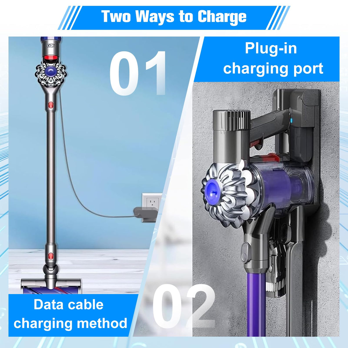 LED-guided charging status on JUNWOOD V6 battery
