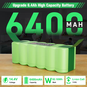 JUNWOOD 6.4Ah Roomba battery compatibility list, broad model support for flexibility.