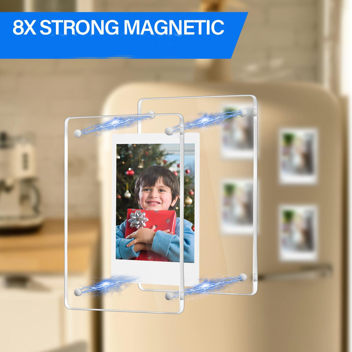 JUOIFIP versatile display uses one or two sheets for flexible photo arrangements