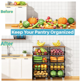 Jusdyrack heavy-duty steel construction for durable kitchen storage