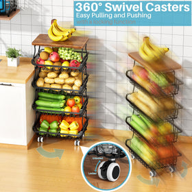 Jusdyrack mobile pantry cart ideal for organizing snacks and cans