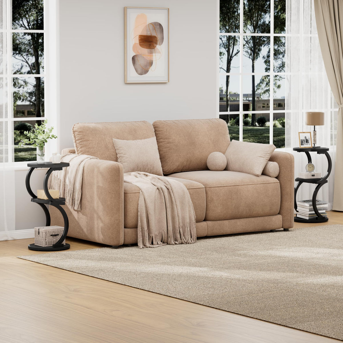 JUSTOGO versatile table ideal as nightstand, sofa table, or bedside unit