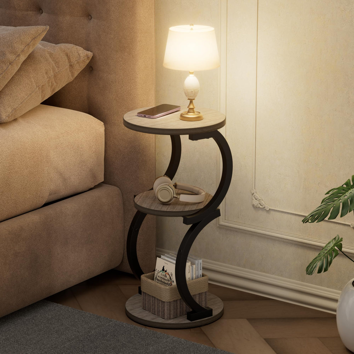JUSTOGO S-shaped design blends modern style with stable support.