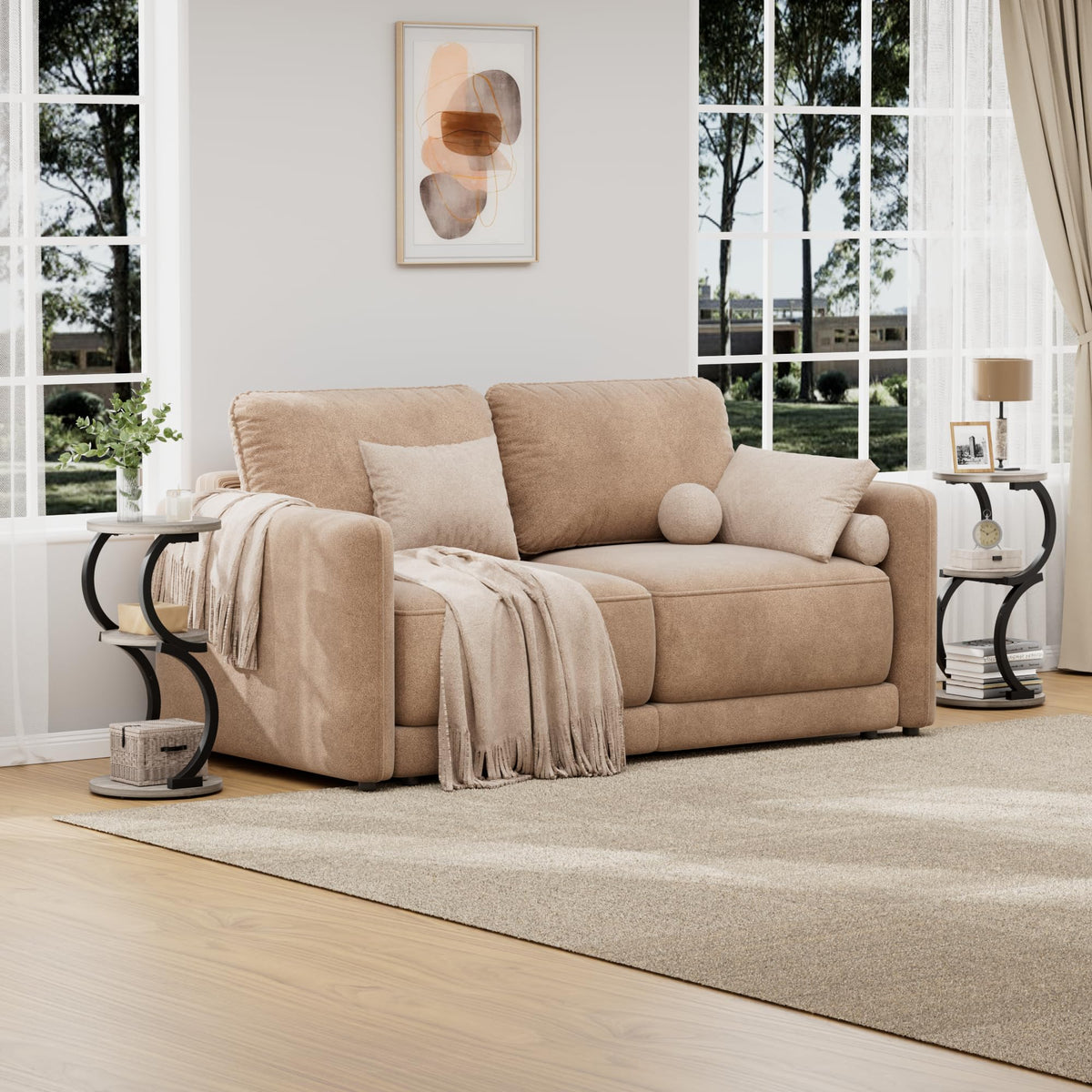 JUSTOGO sturdy construction ensures top and shelves hold everyday items.