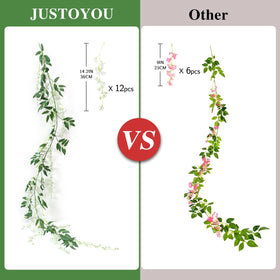 JUSTOYOU wisteria garland doorway arch creates romantic entry