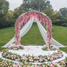 JUSTOYOU wisteria garland suitable for outdoor displays with flexible stems.