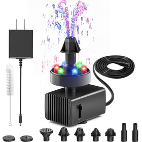 JuTai bird bath fountain pump package ready for easy garden setup