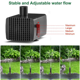 JuTai seven-nozzle fountain offers versatile spray patterns