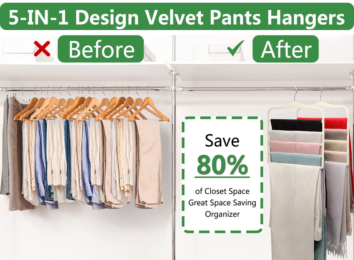 JUUBAOOPN velvet hanger with 360-degree swivel hook for easy selection.