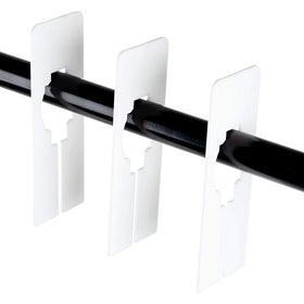 Juvale organized closet with dividers supports efficient outfit planning.