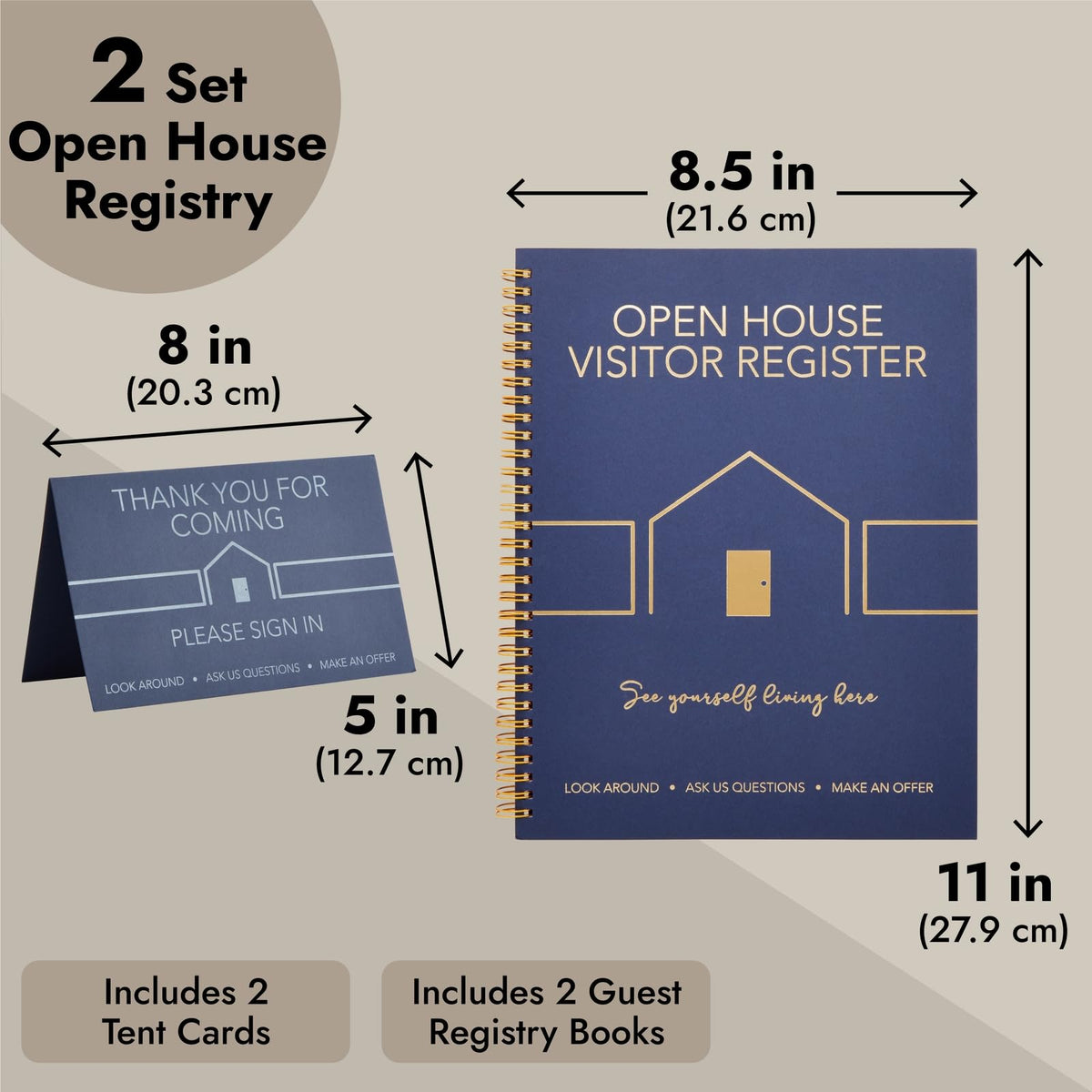 Juvale tent card please sign in in navy to guide visitors