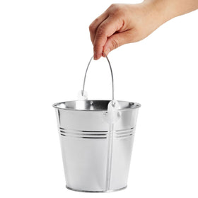 Juvale wedding decor buckets add a chic rustic touch.