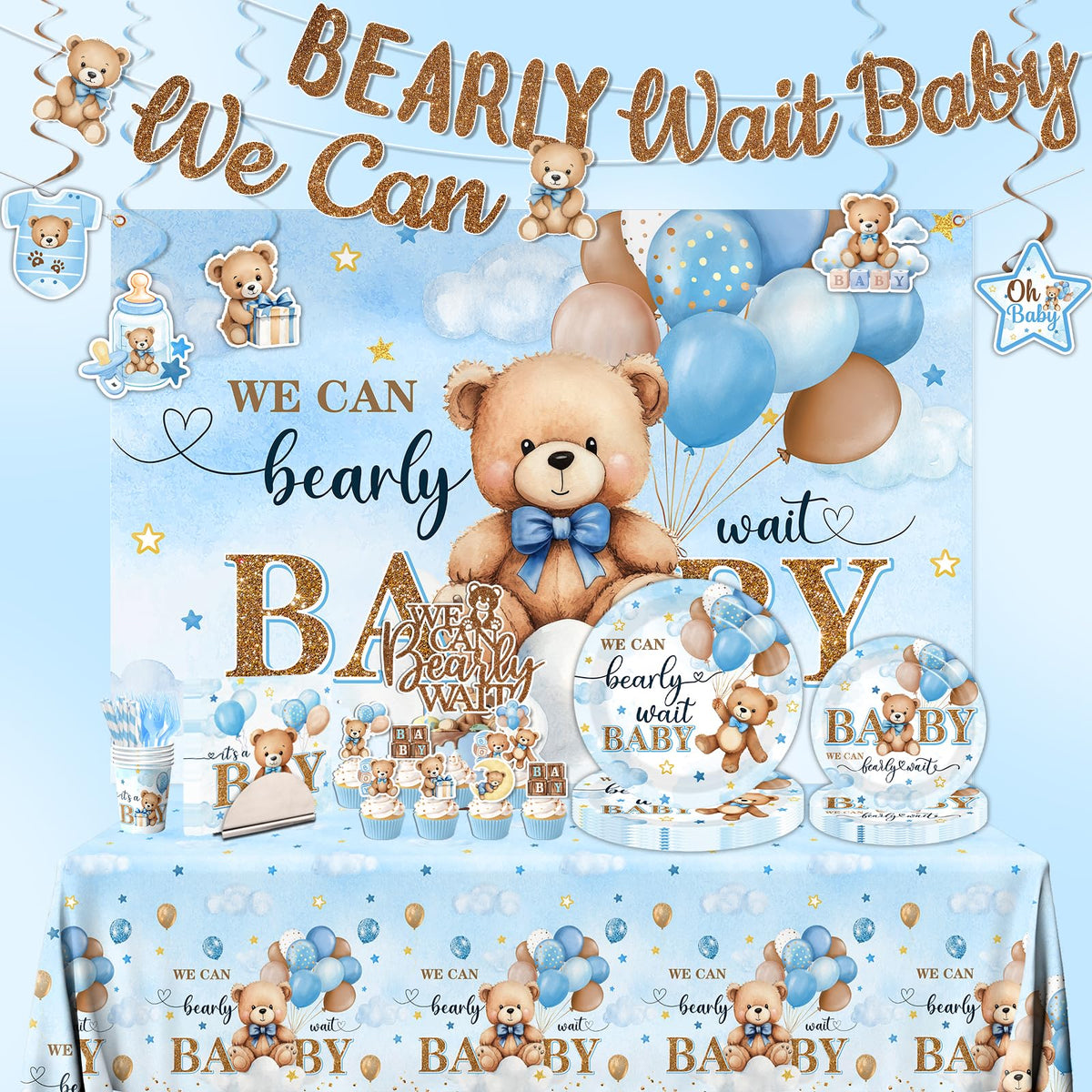 Juweked bear cupcake toppers brighten treats with whimsical bear accents.