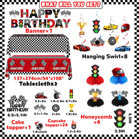 Juweked race car latex balloons 12in create a vibrant, festive look