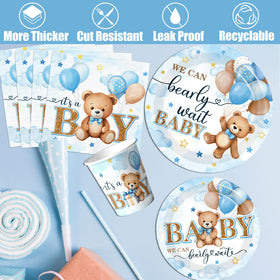 Juweked wood grain baby boxes with letters add rustic charm and keepsake value.